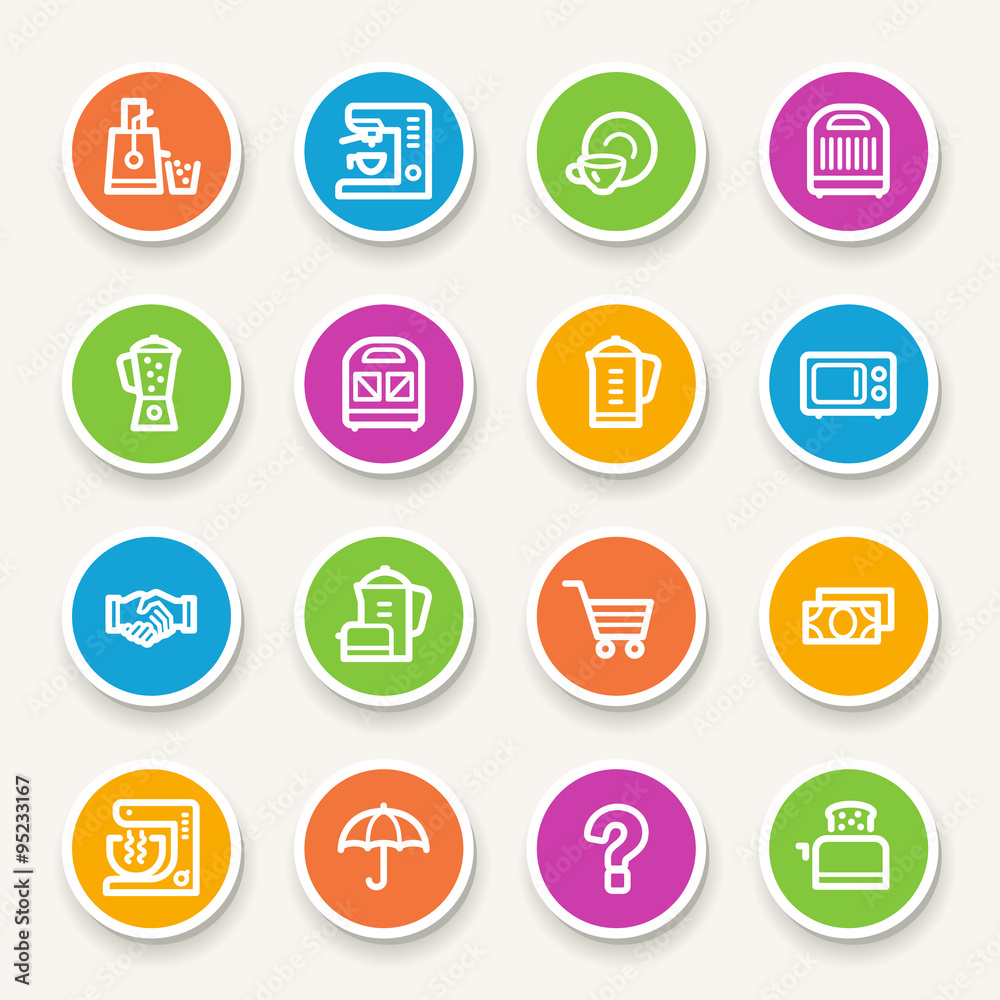 Kitchen Appliances Web Icons