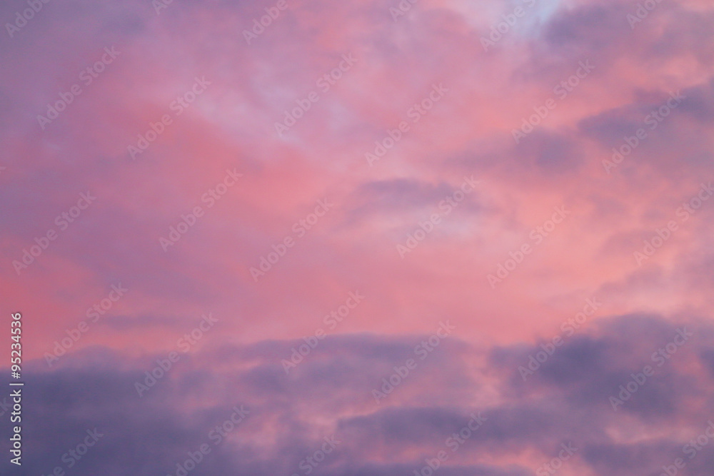 Close-up of clouds on beautiful pink evening sky during sunset Close-up of clouds on beautiful pink evening sky during sunset