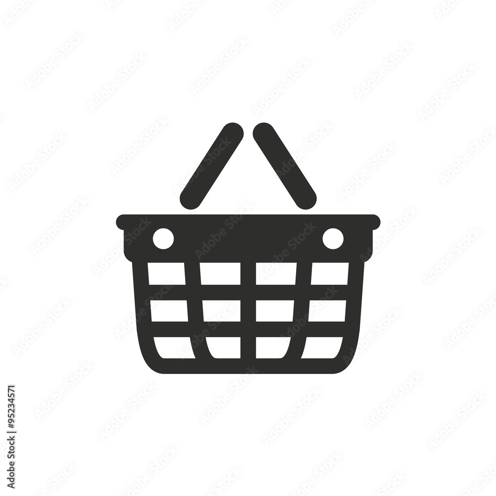 Shopping basket icon. Shopping basket icon.