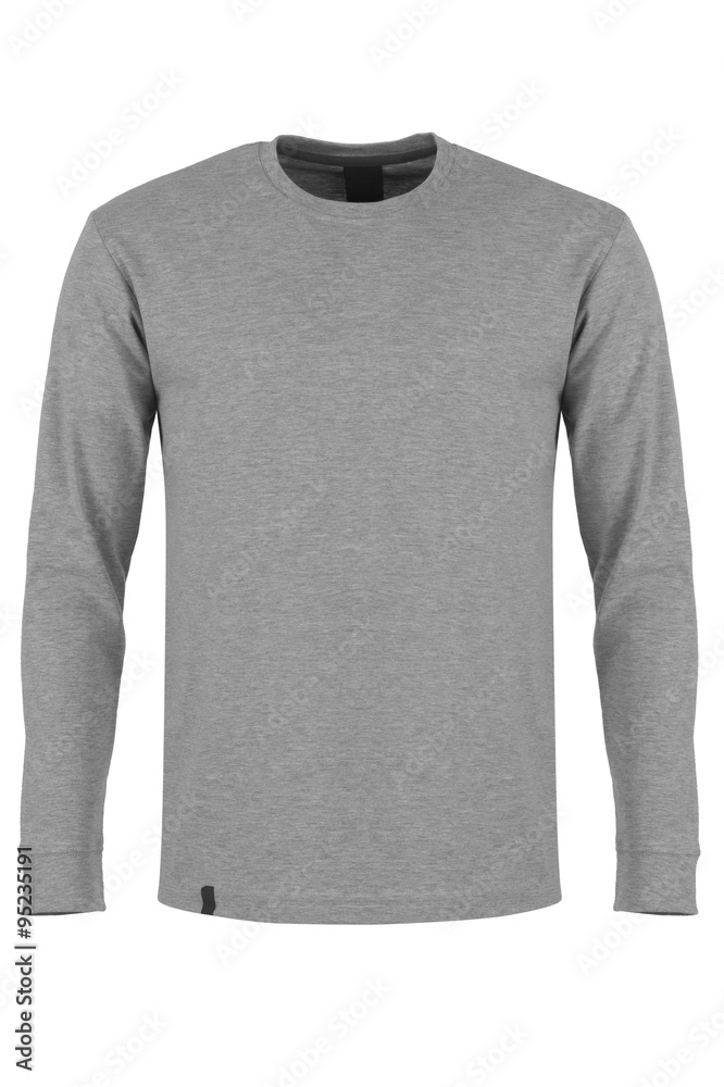 grey long sleeve t-shirt