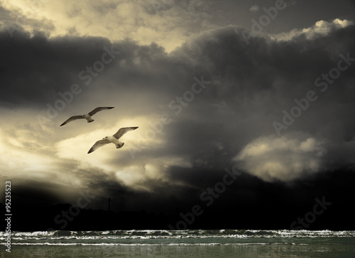 Sturm an der Küste