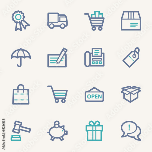 Shopping web icons