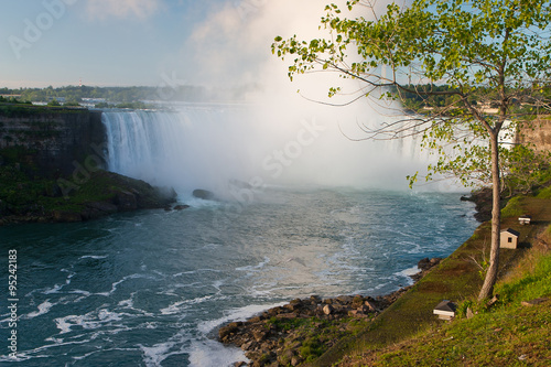 Niagara Falls at sunrise, Ontario, Canada