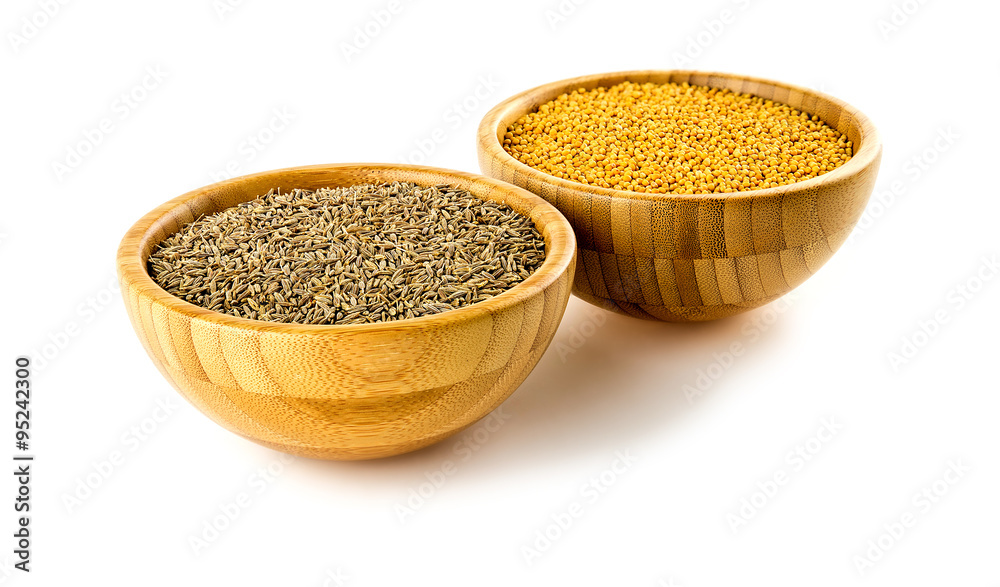 Nutty flavored cumin and spicy yellow mustard Nutty flavored cumin and spicy yellow mustard