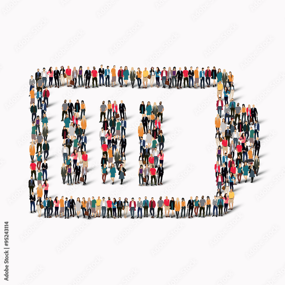 © tai111 - people form battery charge © tai111 - people form battery charge