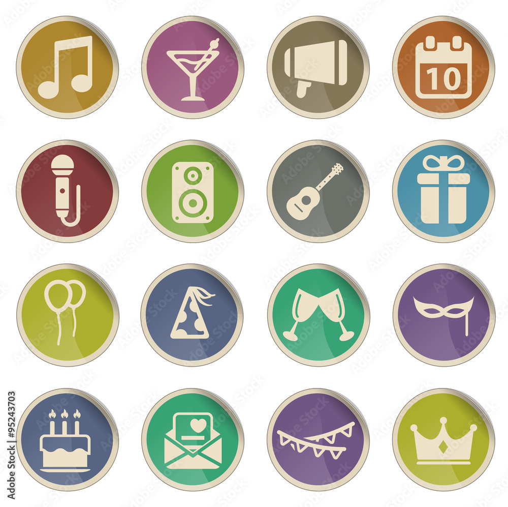 Party simply icons
