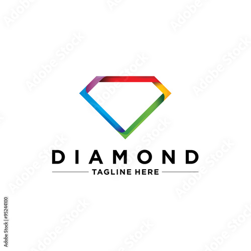 Elegant Modern Diamond Boutique Icon Logo