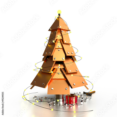 Abstract Christmas Tree, 3D