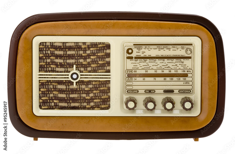 altes Radio von 1954 Stock-Foto | Adobe Stock