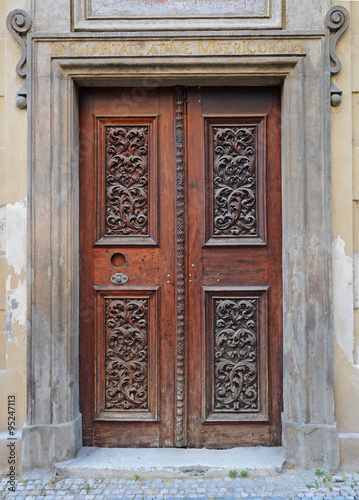 old church  door