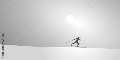 Skieur de Fond-Neige