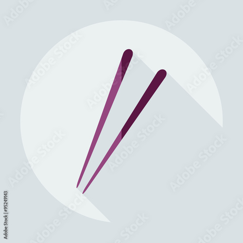 Flat modern design with shadow icons Japanese sushi