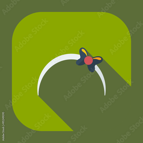 Flat modern design with shadow icons bijouterie