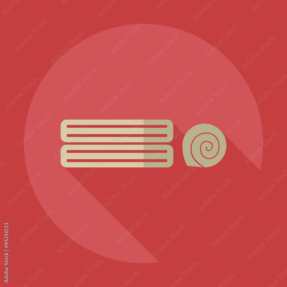Flat modern design with shadow icons towel Flat modern design with shadow icons towel