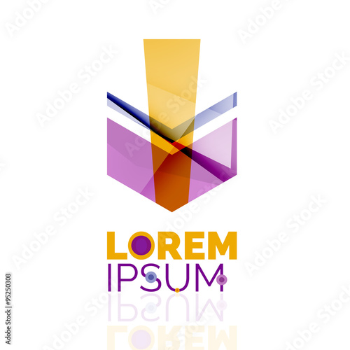 Free Download Logo, abstract geometric business icon - GFXLoad