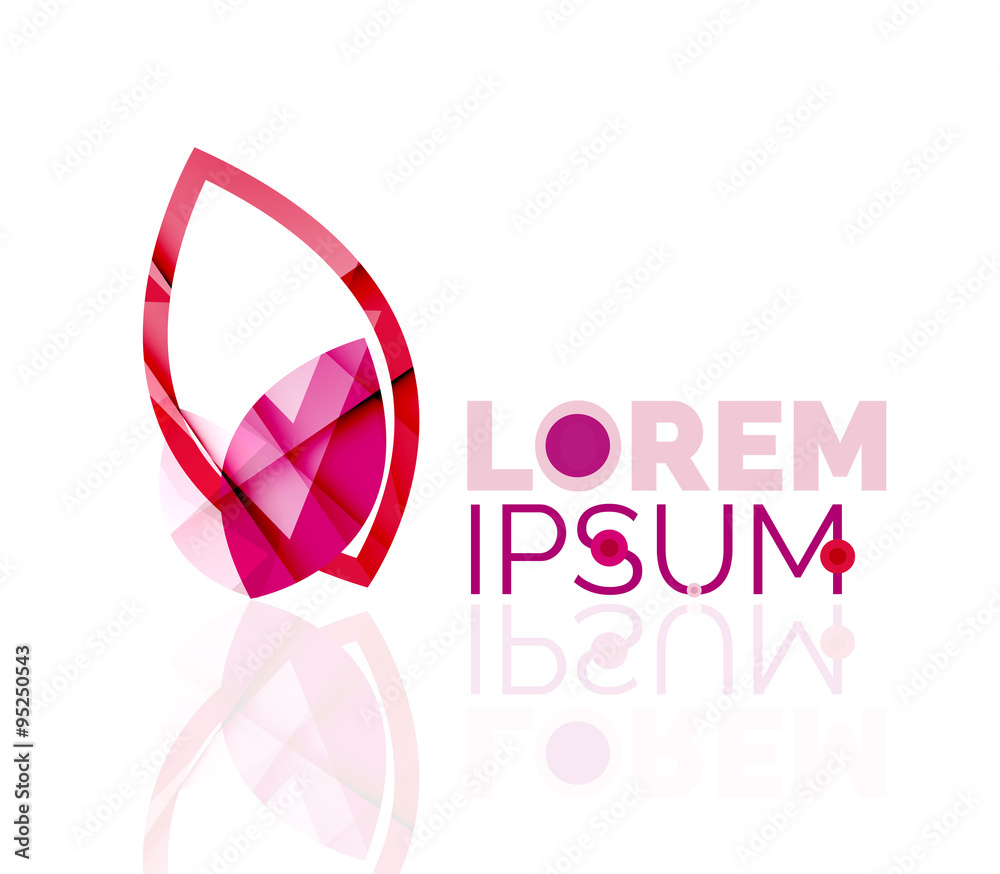 Logo, abstract geometric business icon Logo, abstract geometric business icon