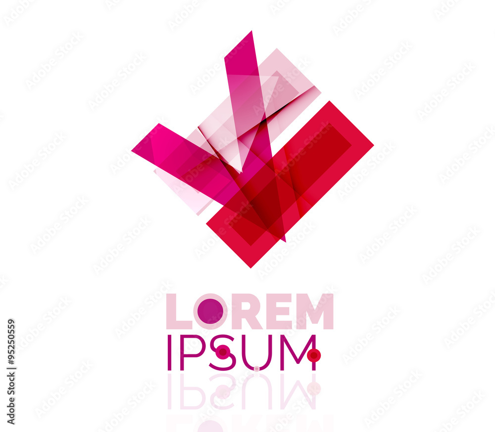 Logo, abstract geometric business icon Logo, abstract geometric business icon