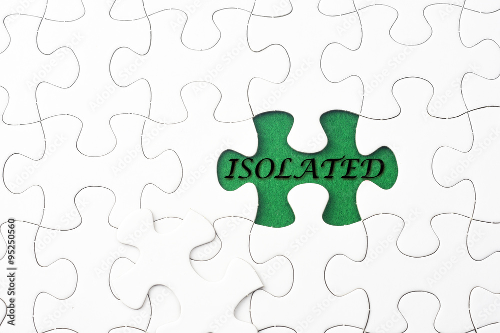 ISOLATED word at missing puzzle ISOLATED word at missing puzzle