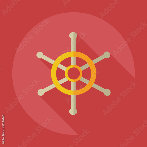 Flat modern design with shadow icons wheel