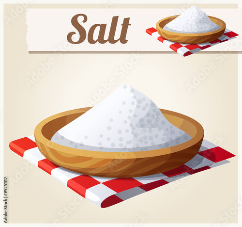 Salt. Detailed Vector Icon