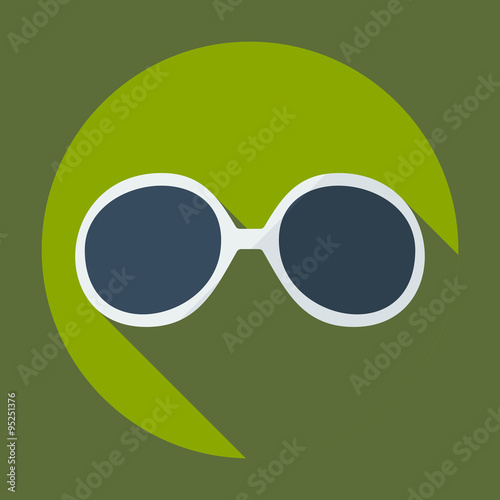 Flat modern design with shadow icon optics