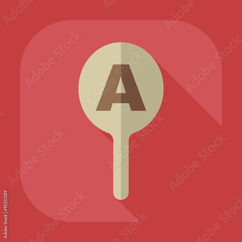 Flat modern design with shadow icon optics