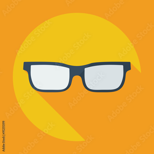 Flat modern design with shadow icon optics