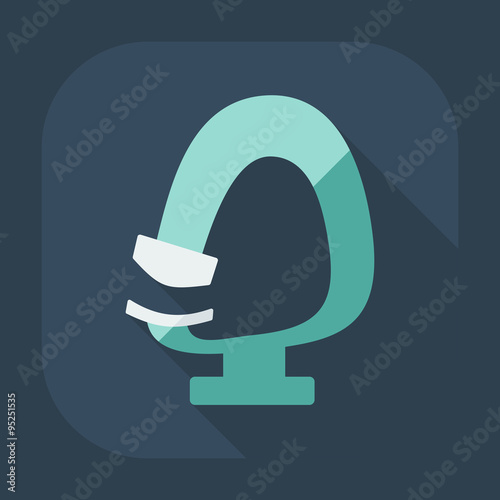 Flat modern design with shadow icon optics