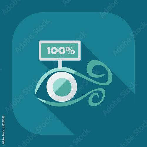 Flat modern design with shadow icon optics