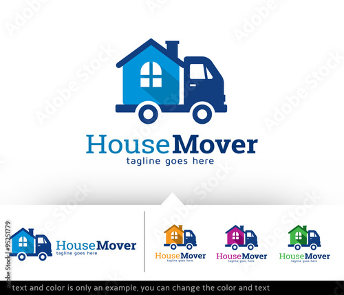 House Mover Logo Template Vector Design 