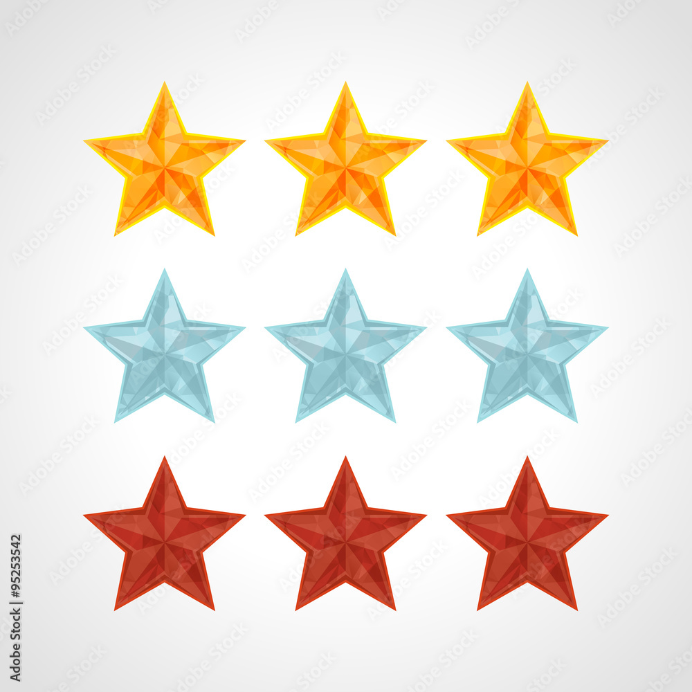 Star Rating Template Vector Star Rating Template Vector