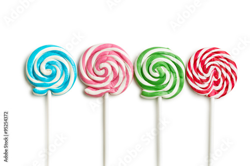 colorful swirl lollipop