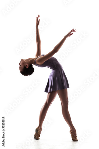 beautiful ballet dancer isolated