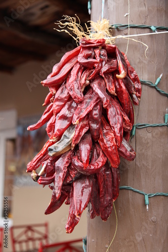 Chillies drying in the open air