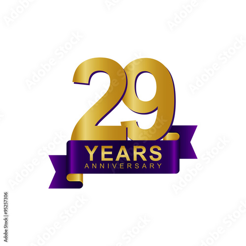 Anniversary Logo Dark Purple Gold 29 photo