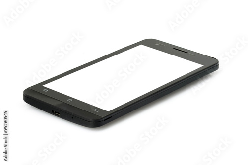 Black modern smartphone