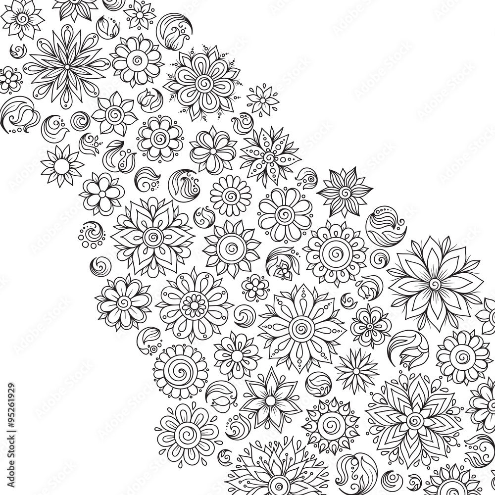 Obraz premium Pattern for coloring book.