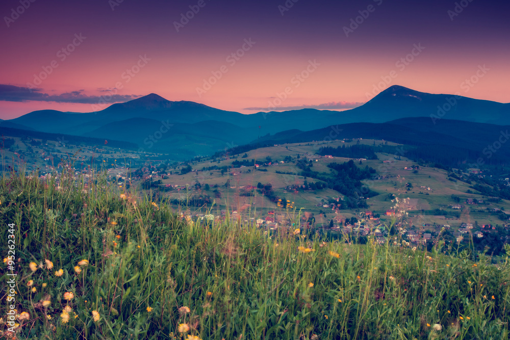 Fototapeta premium magical mountains landscape