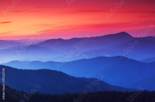 Fototapeta Naklejka Na Ścianę i Meble -  beautiful mountains landscape