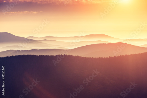 beautiful mountains landscape