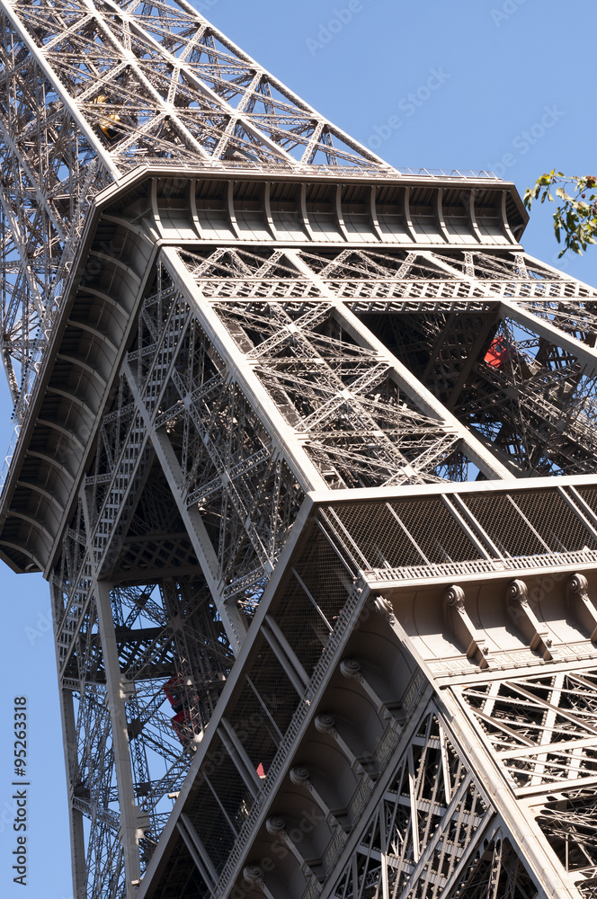 Particular perspective of the Eiffel Tower. Paris Particular perspective of the Eiffel Tower. Paris