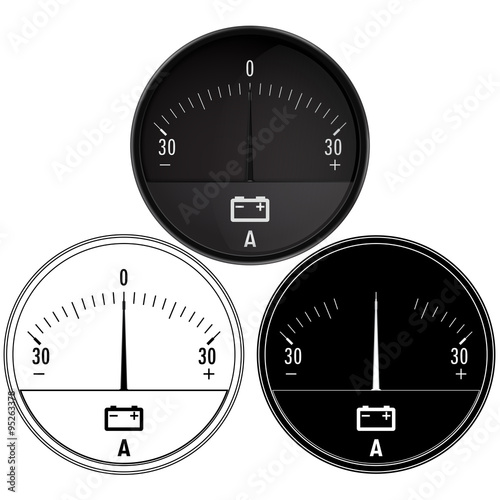 Ammeter set. Auto accumulator charging.