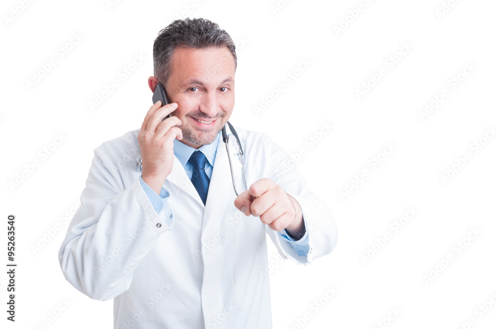 Call us for phone medical assistance or support concept Call us for phone medical assistance or support concept