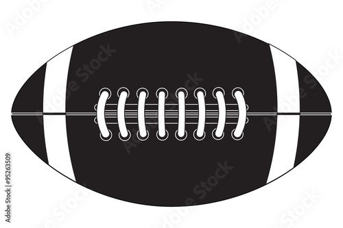American football ball. 