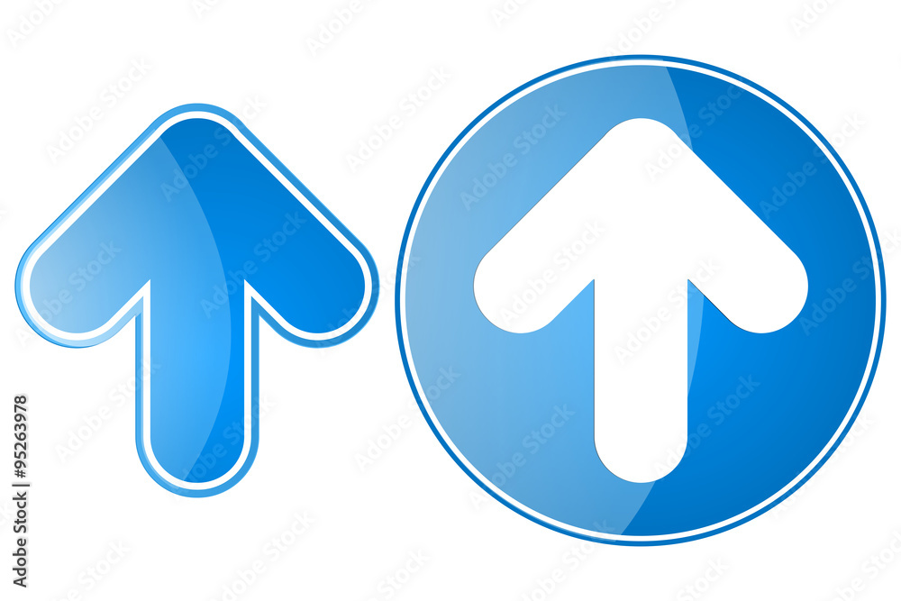 Arrows. blue web icon and button. Arrows. blue web icon and button.