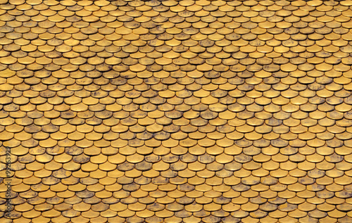 Golden Roof Tiles Pattern