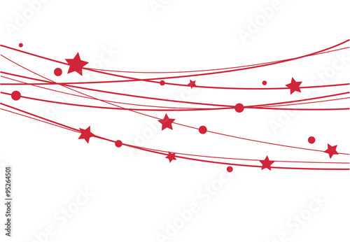 Red Stars Background Element