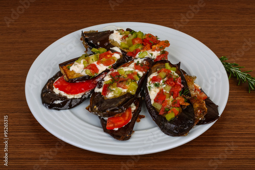 Grilled eggplant