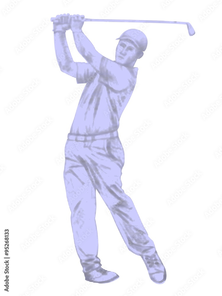 golfer, vector illustration golfer, vector illustration