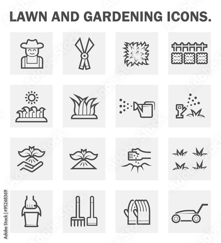 Gardening line icon